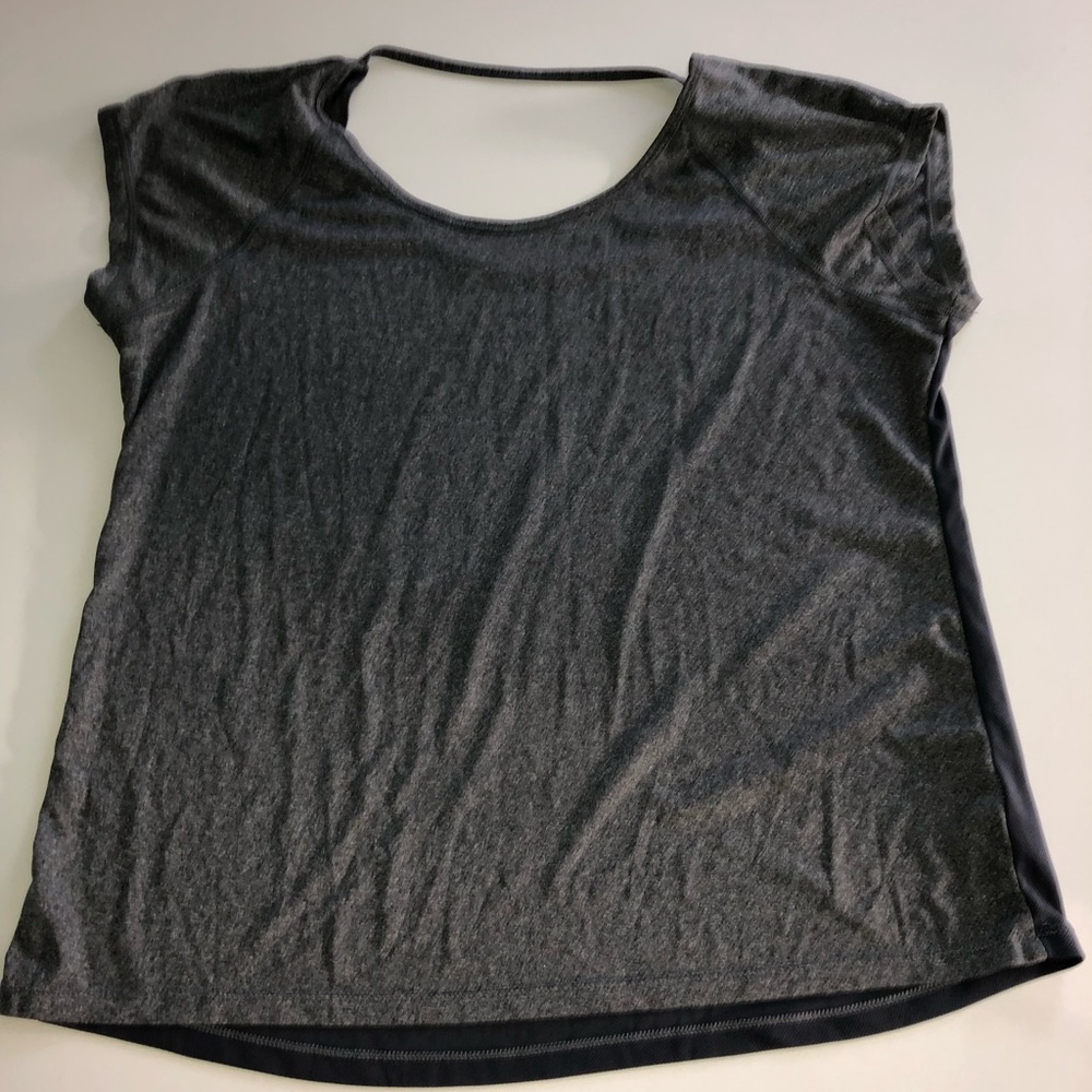 Sport essentials gray exercise top shirt 2x